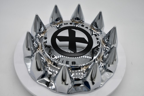 American Racing Chrome Satin Black Logo Wheel Center Cap Hub Cap AO1900401SPKC 13.5"
